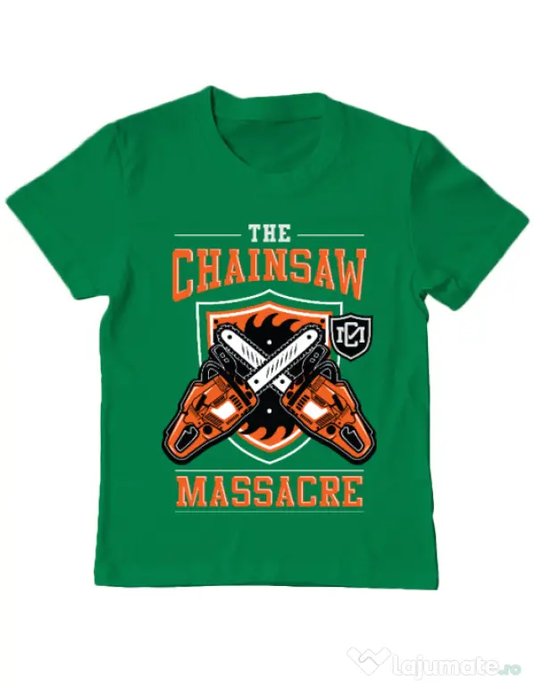 Tricou ADLER copil The Chainsaw Massacre Verde mediu