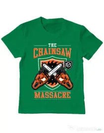 Tricou ADLER copil The Chainsaw Massacre Verde mediu