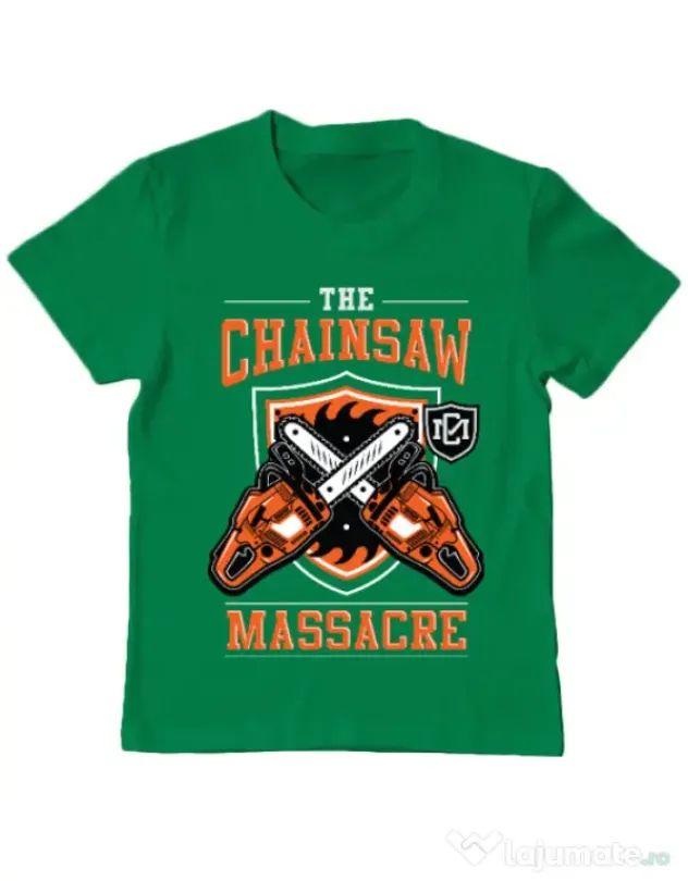 Tricou ADLER copil The Chainsaw Massacre Verde mediu