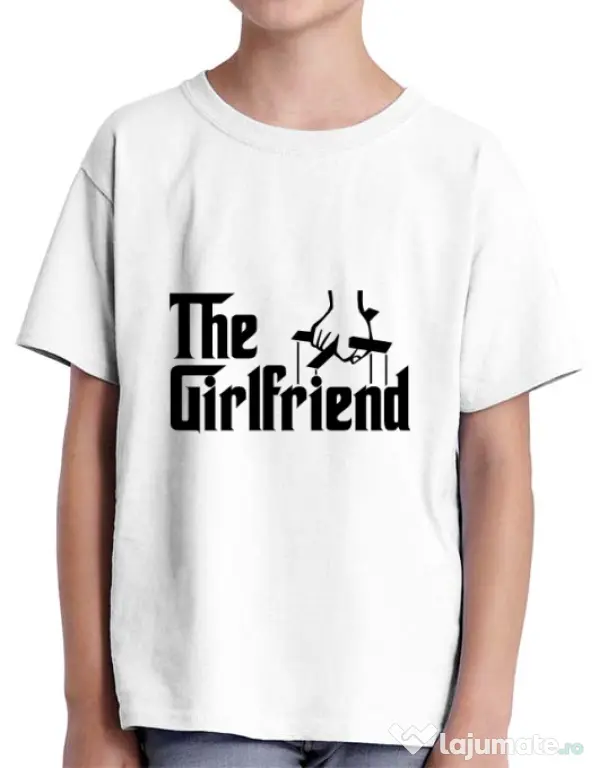 Tricou ADLER copil The girlfriend Alb