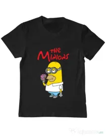 Tricou ADLER copil The Minions Negru