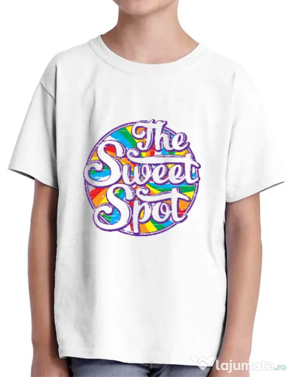 Tricou ADLER copil The sweet spot Alb