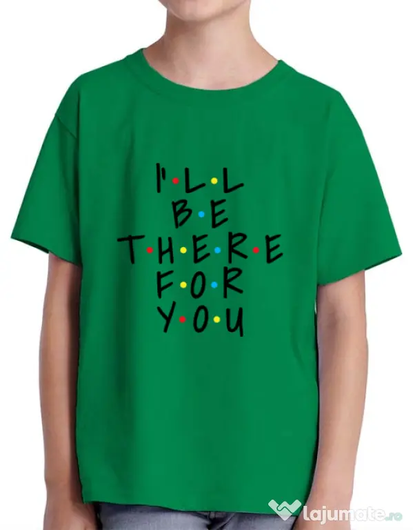 Tricou ADLER copil There for you Verde mediu