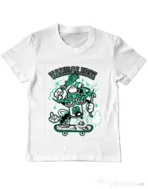 Tricou ADLER copil Vandalism Alb