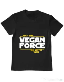 Tricou ADLER copil Vegan force Negru