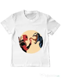 Tricou ADLER copil Venom icecream Alb
