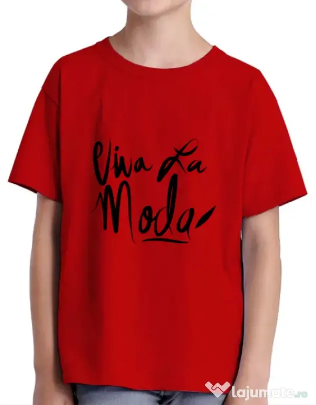 Tricou ADLER copil Viva la moda Rosu