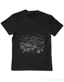 Tricou ADLER copil Wander Negru