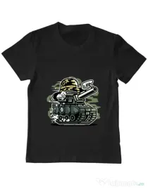 Tricou ADLER copil War Tank Negru