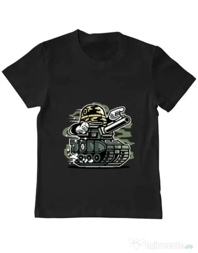 Tricou ADLER copil War Tank Negru