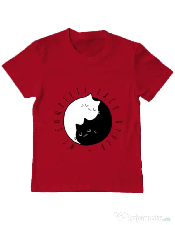 Tricou ADLER copil We complete each other Rosu