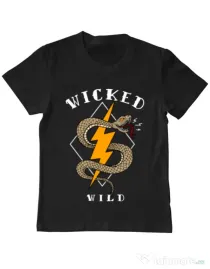 Tricou ADLER copil Wicked wild Negru