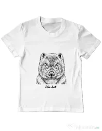 Tricou ADLER copil Wombat Alb