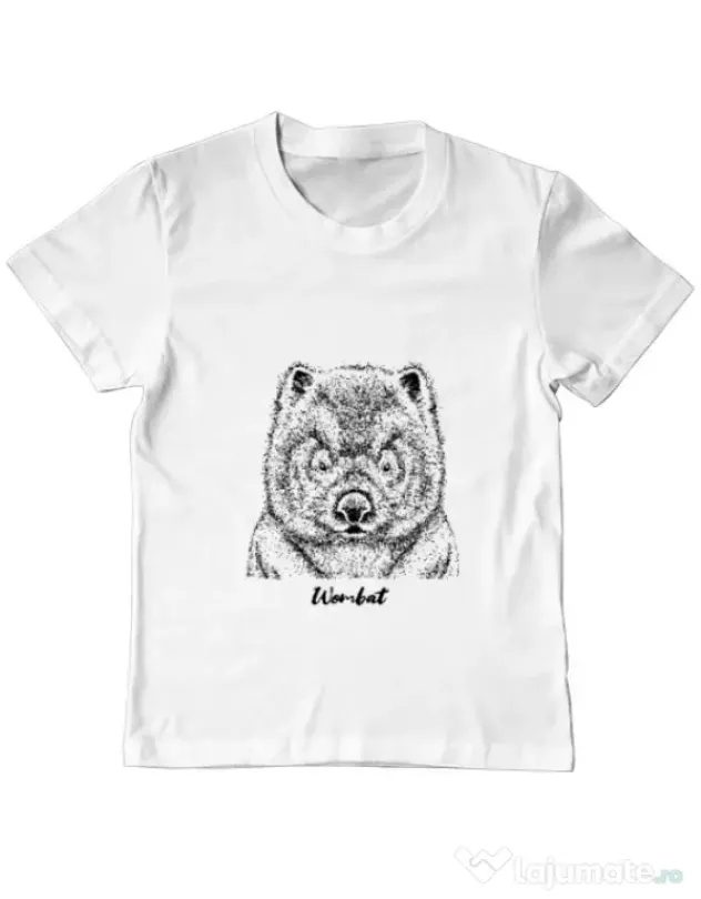Tricou ADLER copil Wombat Alb