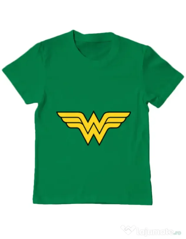 Tricou ADLER copil Wonder woman Verde mediu
