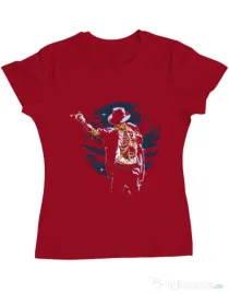 Tricou ADLER dama Zombie Pop Rosu