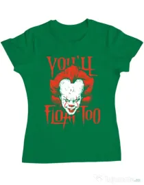 Tricou ADLER dama You ll float too Verde mediu