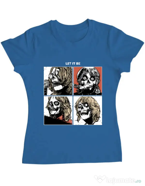Tricou ADLER dama Let it be Albastru azuriu