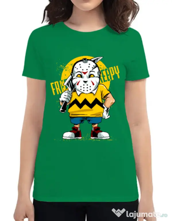 Tricou ADLER dama Bad boy Verde mediu
