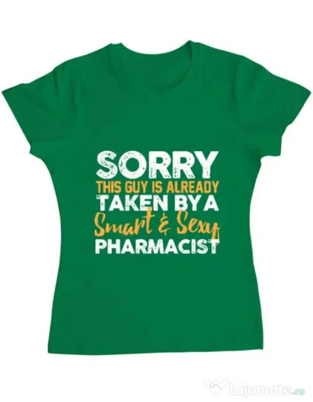 Tricou ADLER dama This guy is taken Verde mediu