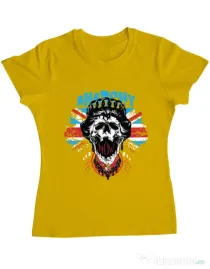 Tricou ADLER dama Anarchy queen Galben