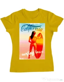 Tricou ADLER dama Bikini body Galben