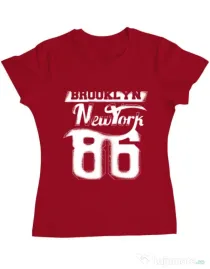 Tricou ADLER dama Brooklyn Rosu