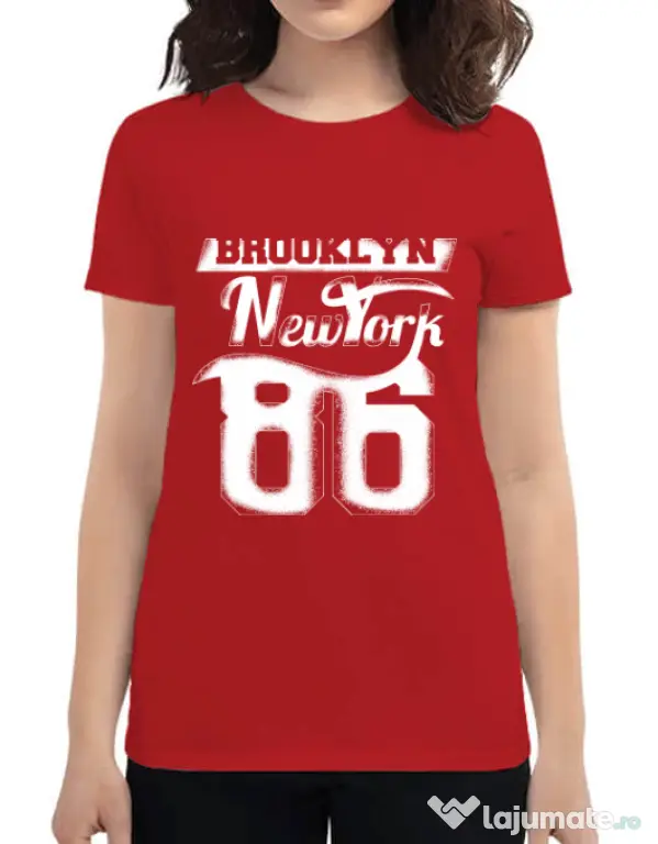 Tricou ADLER dama Brooklyn Rosu
