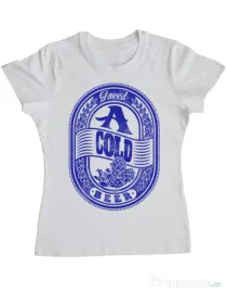 Tricou ADLER dama I need beer Alb