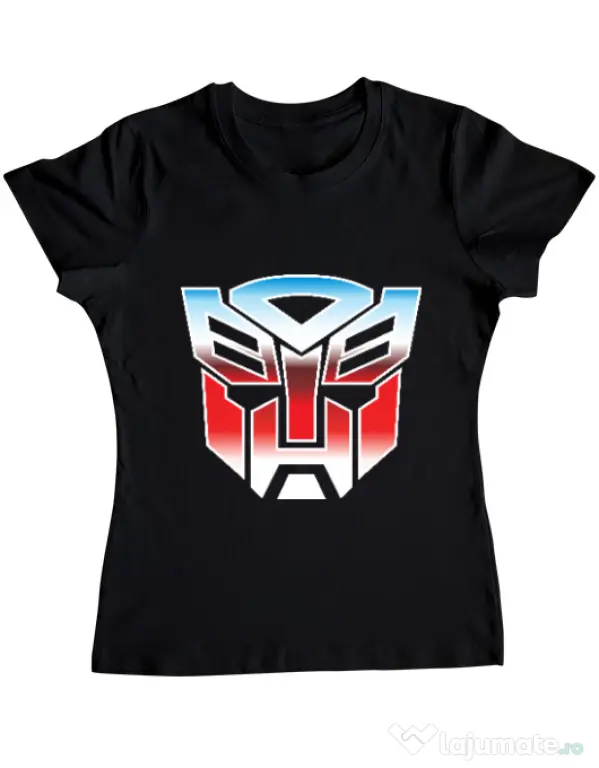 Tricou ADLER dama Transformers Negru