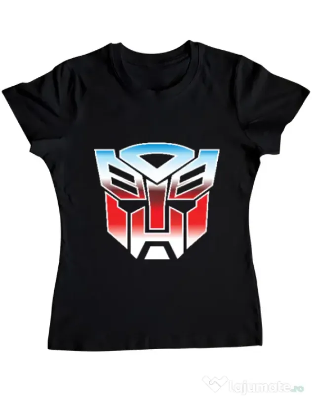 Tricou ADLER dama Transformers Negru