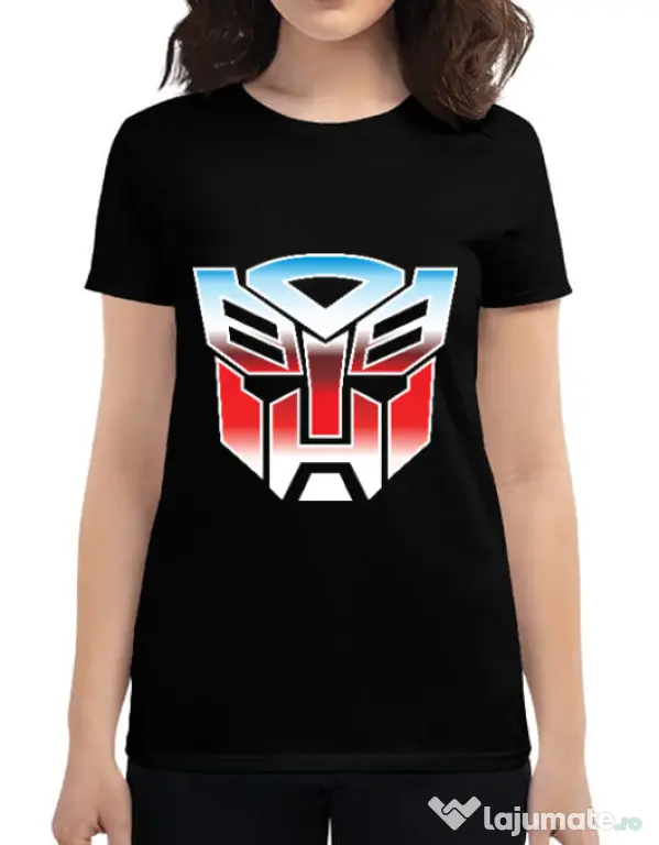 Tricou ADLER dama Transformers Negru