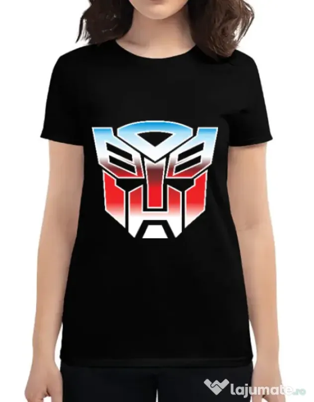 Tricou ADLER dama Transformers Negru