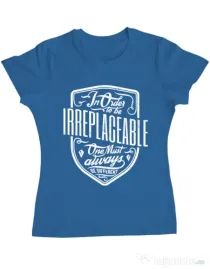 Tricou ADLER dama Irreplaceable Albastru azuriu