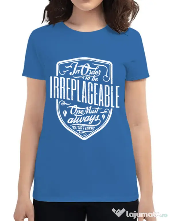 Tricou ADLER dama Irreplaceable Albastru azuriu