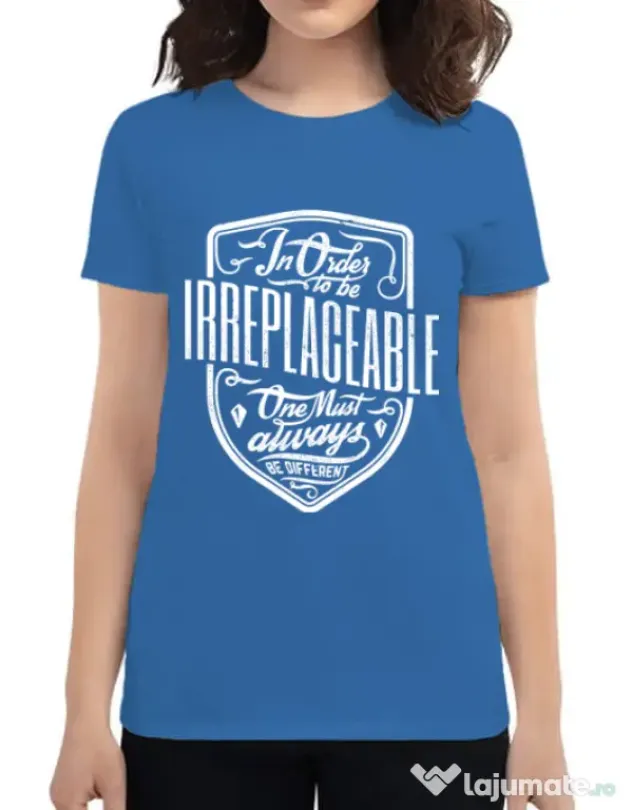Tricou ADLER dama Irreplaceable Albastru azuriu