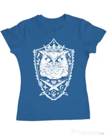 Tricou ADLER dama King of the night Albastru azuriu