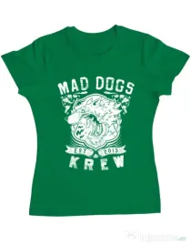Tricou ADLER dama Mad dogs krew Verde mediu