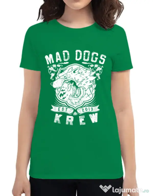 Tricou ADLER dama Mad dogs krew Verde mediu
