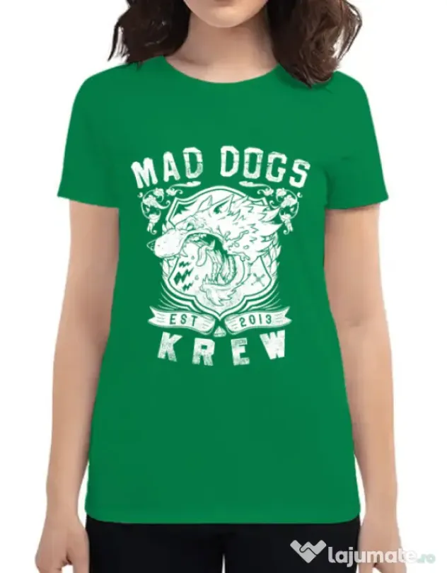 Tricou ADLER dama Mad dogs krew Verde mediu