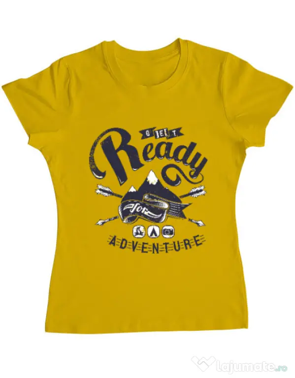 Tricou ADLER dama Ready for adventure Galben