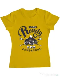 Tricou ADLER dama Ready for adventure Galben