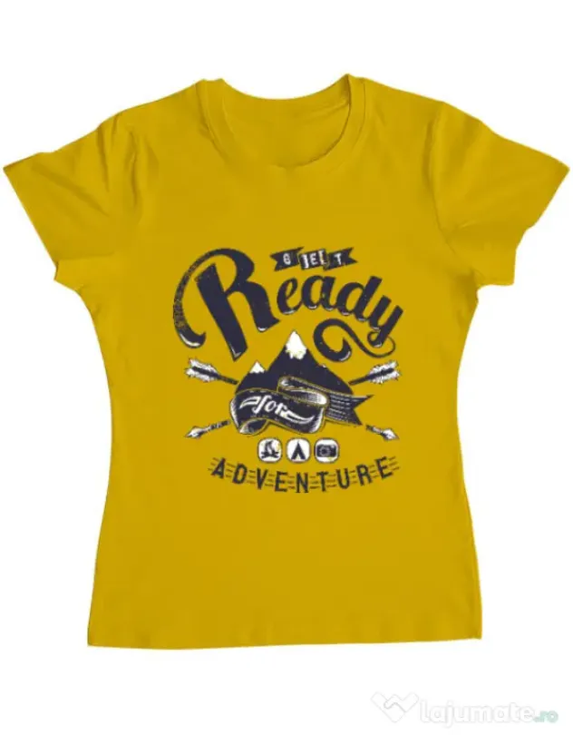 Tricou ADLER dama Ready for adventure Galben