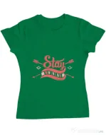 Tricou ADLER dama Stay wild Verde mediu