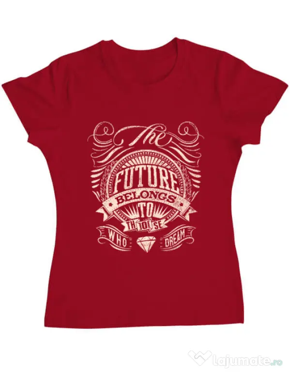 Tricou ADLER dama The future Rosu