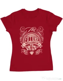 Tricou ADLER dama The future Rosu