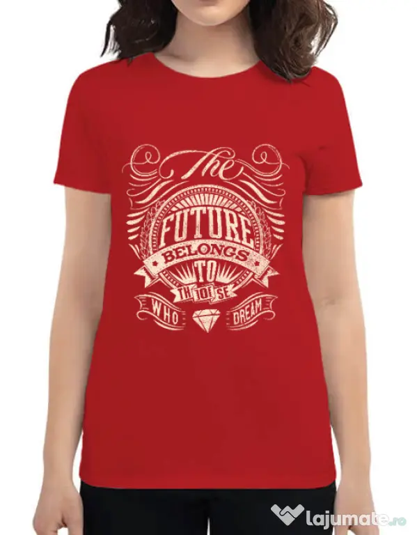 Tricou ADLER dama The future Rosu