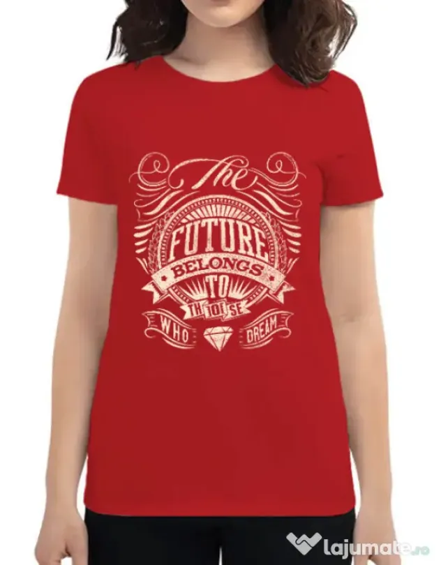 Tricou ADLER dama The future Rosu