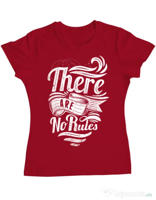 Tricou ADLER dama There are no rules Rosu