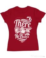 Tricou ADLER dama There are no rules Rosu